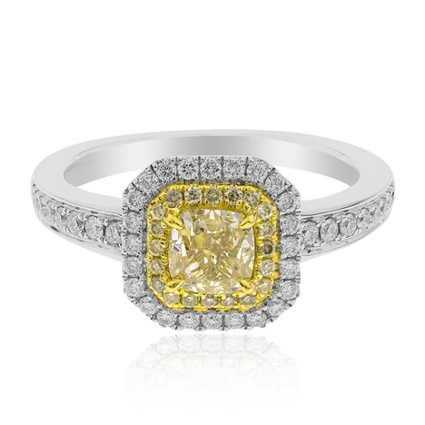 Gouden ring met een gele SI2 diamant (CIRARI)