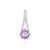 Amethyst-Silberanhänger
