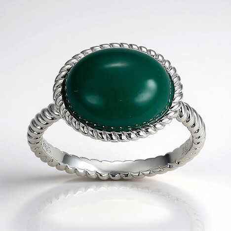 Anello in argento con Agata