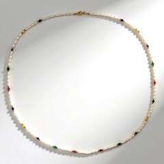 Collana in argento con Tormalina Rosa Nigeriana (Riya)