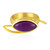 Purple Chalcedony Silver Ring (MONOSONO COLLECTION)