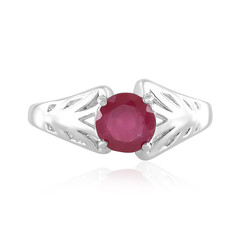 Anello in argento con Rubino del Madagascar