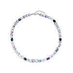 Bi Colour Fluorite Silver Necklace