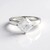 Anello in argento con Petalite