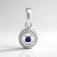 Ciondolo in argento con Benitoite
