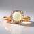 Anello in oro con Opale di Welo AAA
