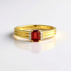 Anello in argento con Rubino Tanzania