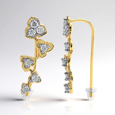 Orecchini in oro con Diamante SI1 (G) (Annette)