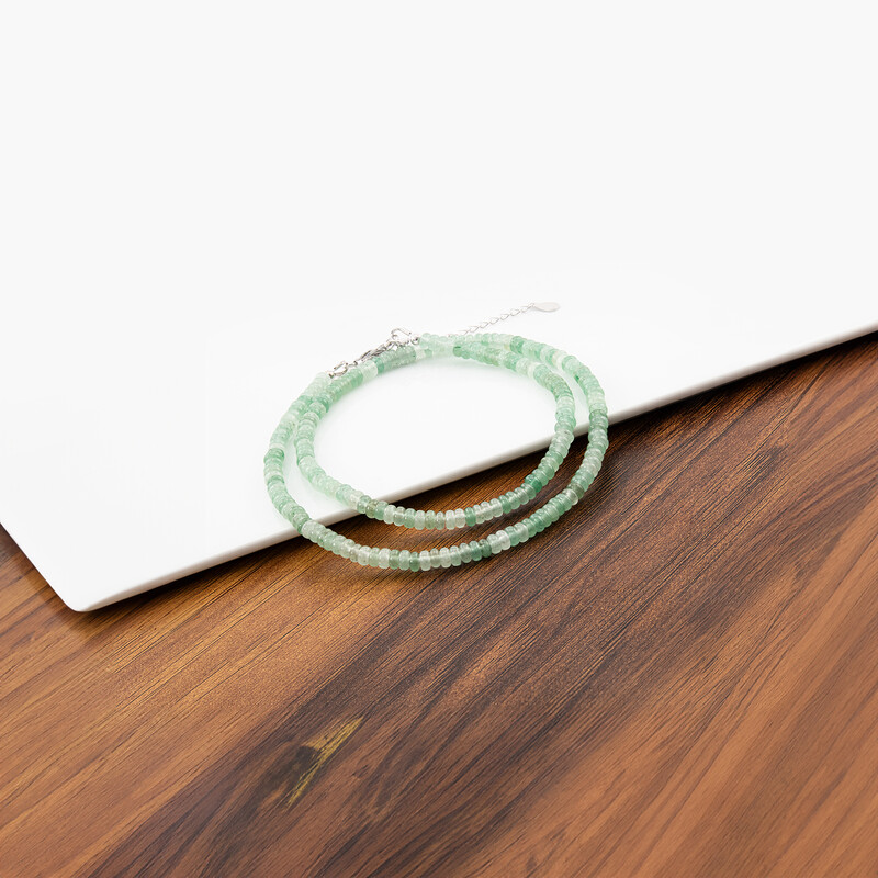 Collana in argento con Avventurina Verde