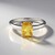 Bague en argent et Citrine