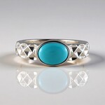Anello in argento con Turchese Sleeping Beauty