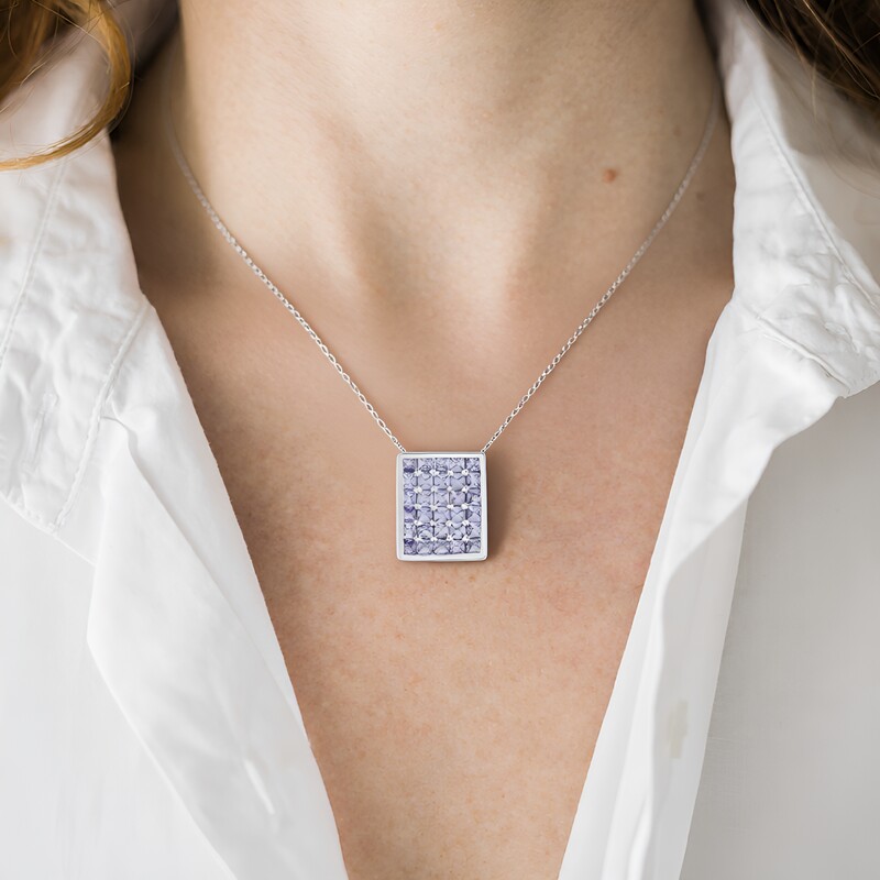 Tanzanite Silver Pendant (MONOSONO COLLECTION)