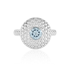 Bague en argent et Topaze bleu ciel