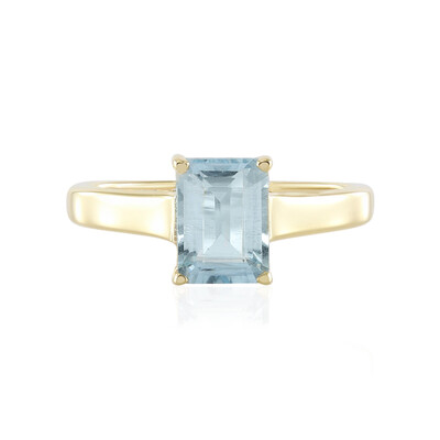 Brasilianischer Aquamarin-Silberring