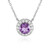 Amethyst Silver Necklace