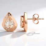 Orecchini in argento con Morganite Brasiliana
