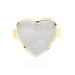 Bague en argent et Agate Druzy (Bali Barong)