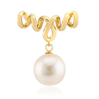 Zilveren hanger met een Witte zoetwater kweekparel