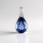 Ciondolo in argento con Quarzo Blu