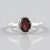 Anello in argento con Granato d’India