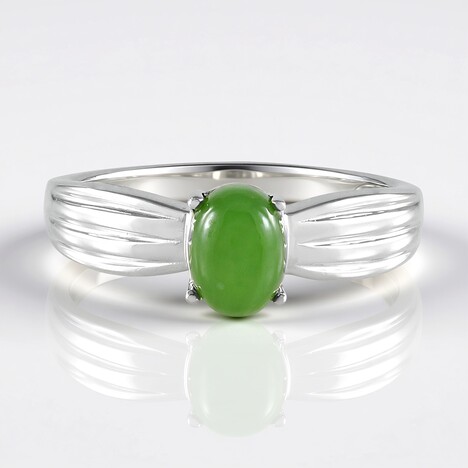 Anello in argento con Giada Canadese
