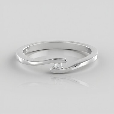 SI1 (H) Brillant-Silberring