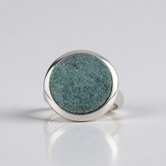 Anello in argento con Fuchsite (dagen)