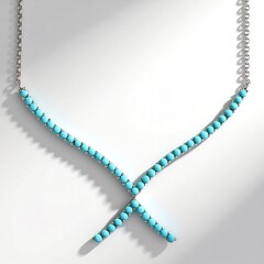 Collana in argento con Turchese Sleeping Beauty (Faszination Türkis)