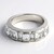 Anello in argento con Topazio Bianco