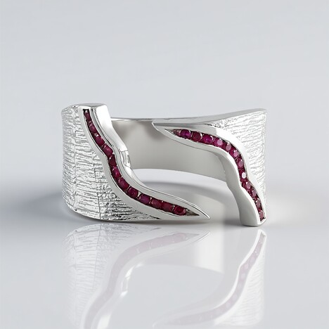 Anello in argento con Rubino (de Melo)
