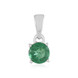 Grüner Apatit-Silberanhänger