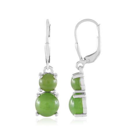Boucles d'oreilles en argent et Jade du Canada