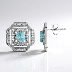 Orecchini in argento con Zircone Ratanakiri
