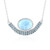 Collana in argento con Larimar (KM by Juwelo)