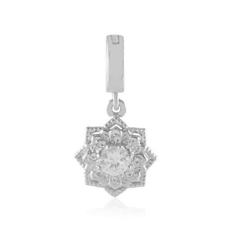 Pendentif en argent et Saphir blanc