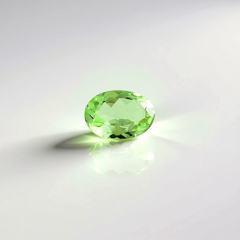 Gemma con Granato Menta Merelani 0,618 ct
