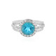 Anello in argento con Topazio Paraiba