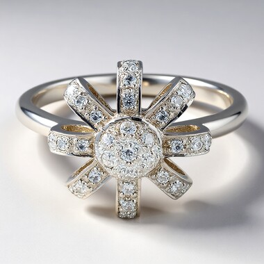 Anello in argento con Zircone
