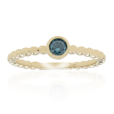 Bague en or et Diamant SI2 bleu (de Melo)