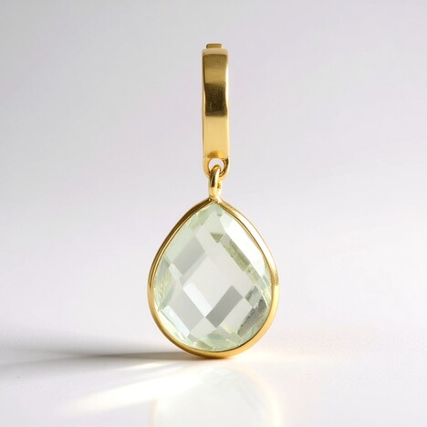 Ciondolo in argento con Ametista Verde