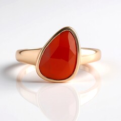 Anello in argento con Corniola (KM by Juwelo)