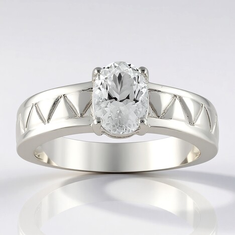 Anello in argento con Quarzo Herkimer (Pallanova)