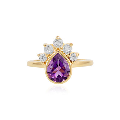 Anello in argento con Ametista Siberiana