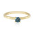 Anillo en plata con Diamante azul I2