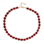 Collar en plata con Cuarzo rojo