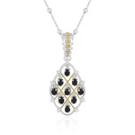 Collar en plata con Espinela negra (Dallas Prince Designs)