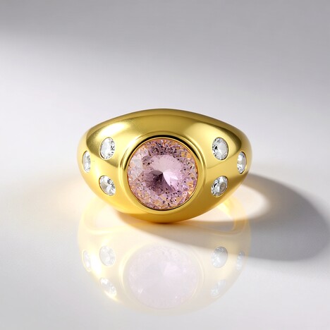 Anello in argento con Kunzite