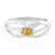 Bague en argent et Saphir jaune