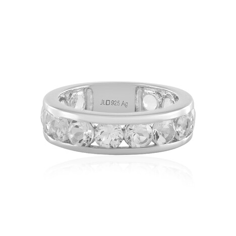 Weißer Topas-Silberring