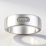 Anello in argento con Diamante I1 (G) (Annette)